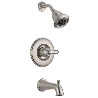 Garniture de robinet de baignoire et douche à inverseur avec poignées leviers et surveillance linden