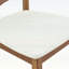 Chaise d'appoint en bois avec dossier blanc évidé pour une assise confortable-1524905136