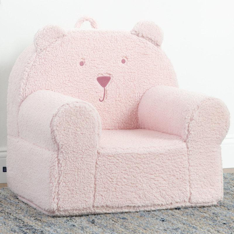 BabyGap Sherpa Bear Chair, Blush