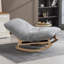 Fauteuil berçant adulte en velours côtelé-1828076627