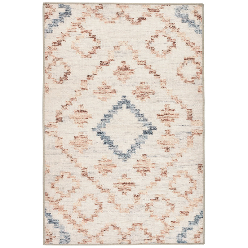 Jelly Roll Sky Machine Washable Rug, Rectangle 8'6" x 11'6"