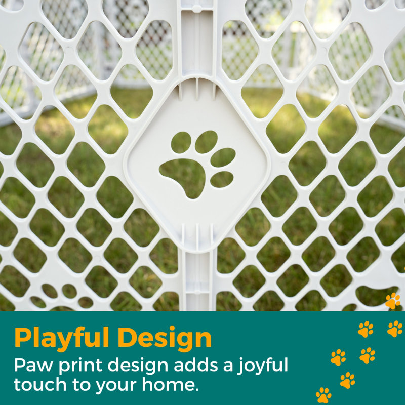PAWS PETYARD 6-PANEL GRAY PET PEN