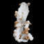 Hautes stalactites à quartz avec stilbite