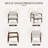 Modern Solid Wood Accent Chair Arm Chair with Adjustable Backrest 360° Rotating-995479891