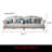 141.7'' Leather Sofa