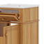 20 Inch Bathroom Vanity With Ceramic Sink Set Combo,Modern Rustic Style Adjustable Shelf Tilt-Out Drawer