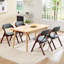 Chaise rembourrée empilable rembourrée et rembourrée-113580175