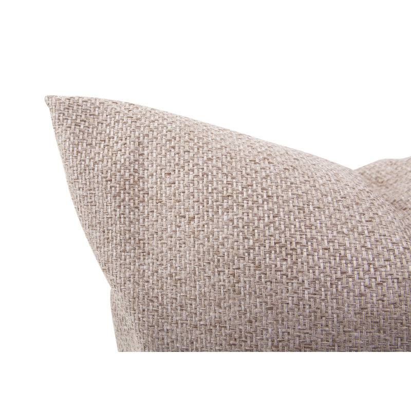 Coussin décoratif, 24 po x 24 po, Sable, Duvet