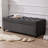 50" Storage Ottoman Bench Tufted With Storage For Living Room, Dark Gray-1987150446