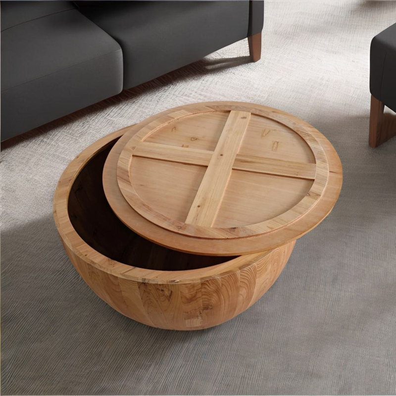 Table basse en forme de seau