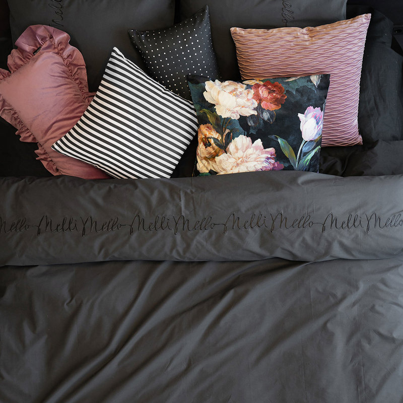 Solid Colour Duvet Cover Set with Pillowcases, 135 x 200 cm  - 1 Pillowcase (80 x80 cm)