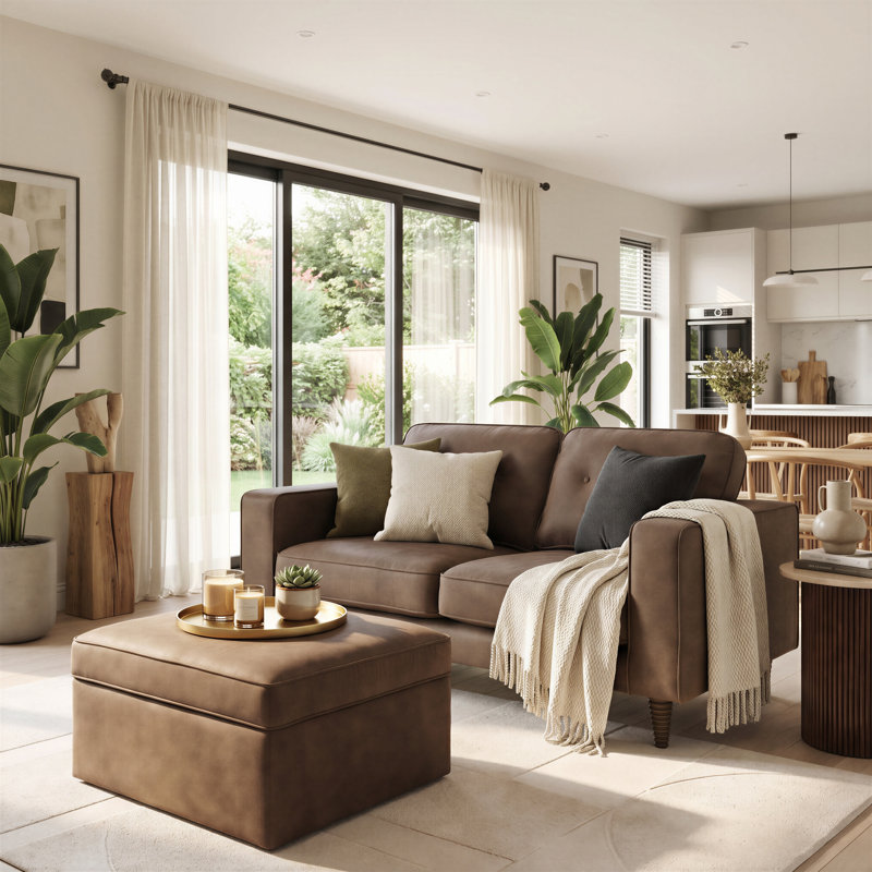 Teasha 2 Seater Faux Leather Sofa