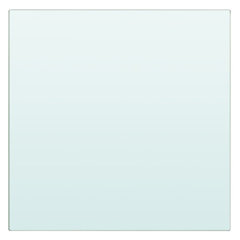 Eleri 2 Piece Square Glass Floating Shelf, 0.8cm H x 30cm W x 30cm D