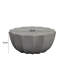 Table basse imperméable 35,43 po moderne pour l'extérieur et l'intérieur, conception Mgo durable, convient aux terrasses, jardins, arrière-cours et salons (gris)-130203269