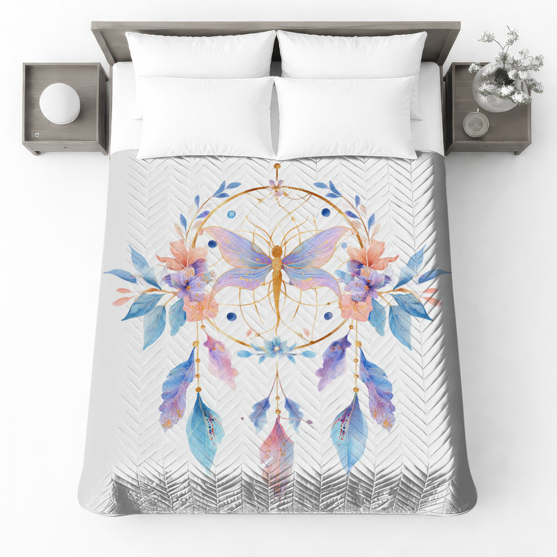 Couvre-lit papillon insecte Dreamcatcher, Grand