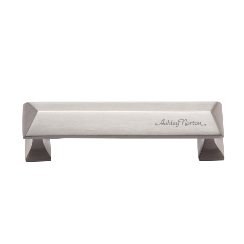 Poignée d'armoire Pyramid Anvil, Nickel satiné, 6"