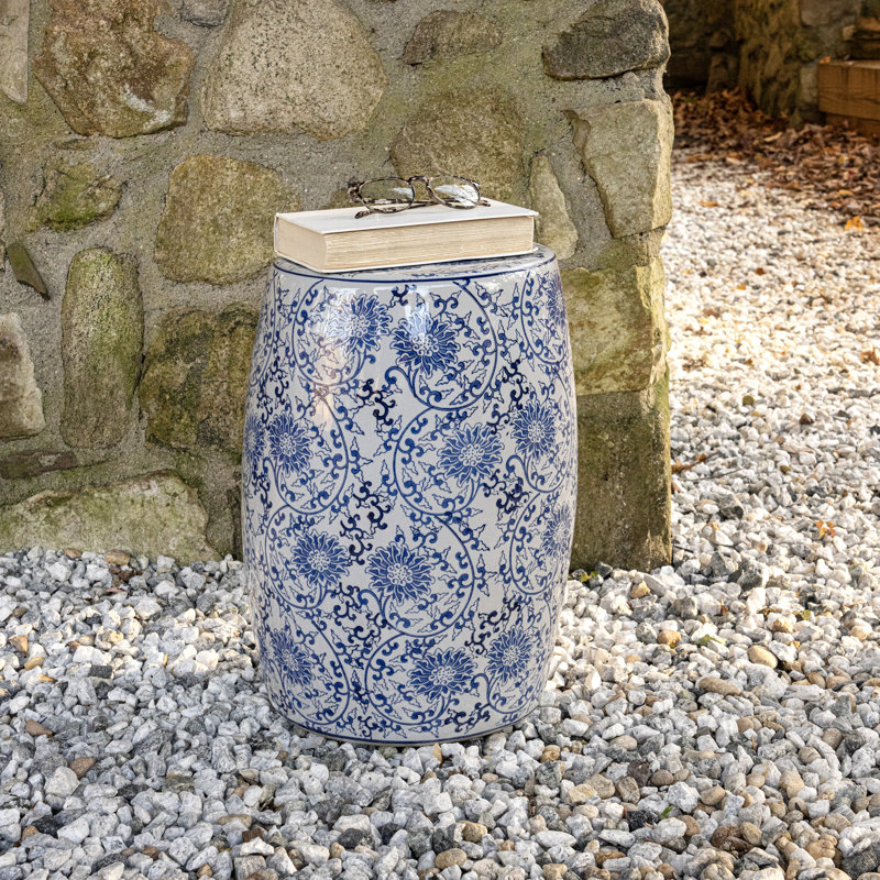 Tabouret de jardin 17,5 po Lotus Blossom