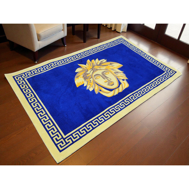 Ekamvir Area Rug in Blue