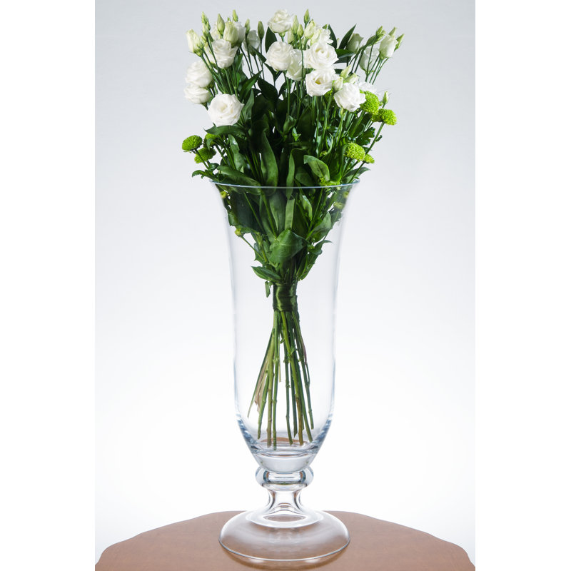 Luminous Glass Table Vase, 20" H x 8.5" W x 8.5" D