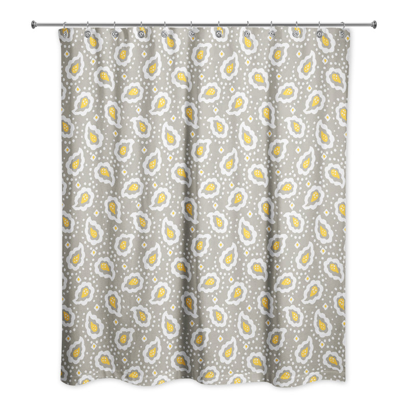 Rideau de douche simple Hanshaw, Brun