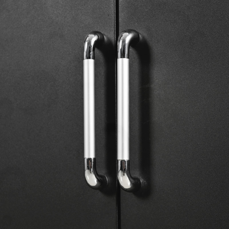 Îlot de cuisine extensible avec surfaces pliantes et roues verrouillables