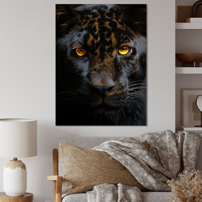 Black White Panther Eyes Of Intensity " Black White Panther Eyes Of Intensity " Color Photography Print