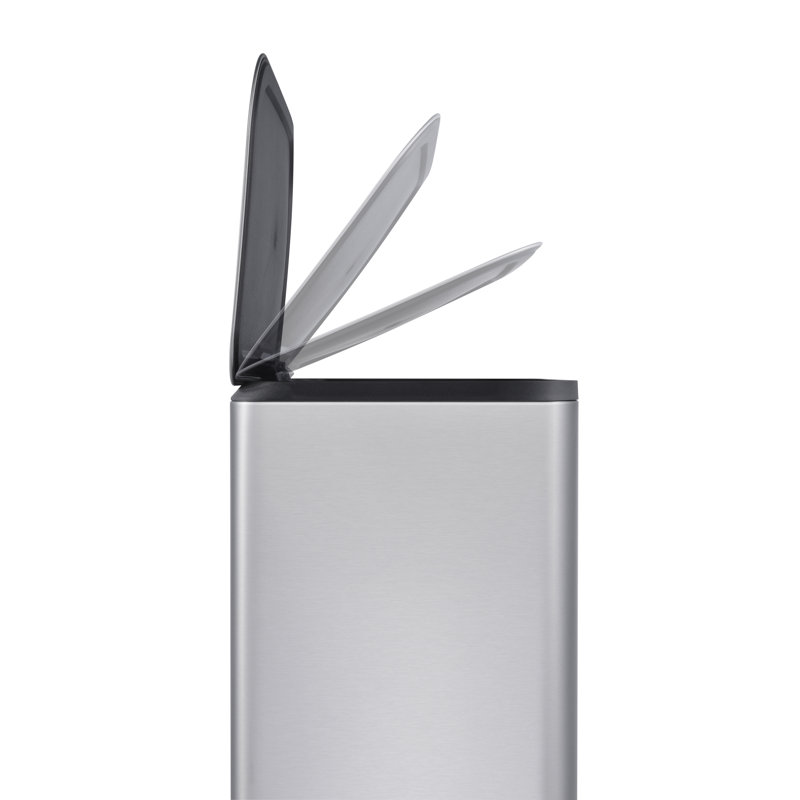 Stainless Steel Step On Trash Can - 13 Gallons
