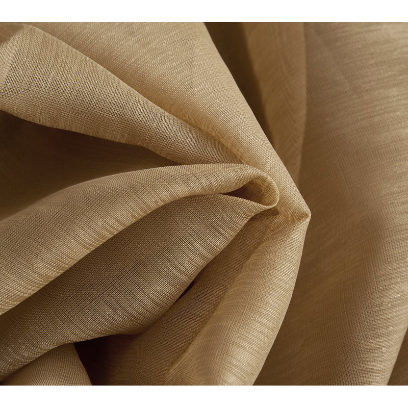 Lauren Semi Sheer Curtain Pair, Gold, 54" W x 84" L