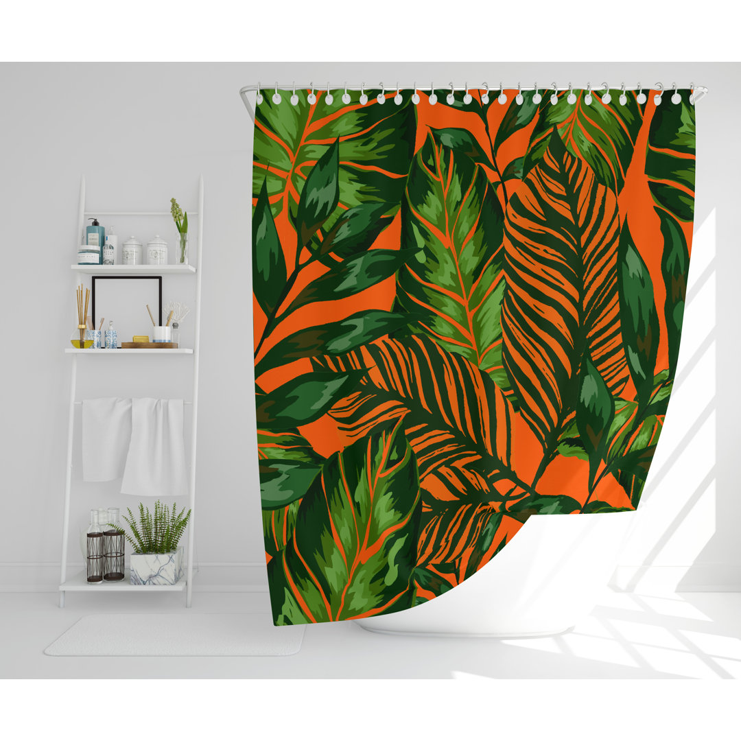 Amabilia 2 Piece Polyester Shower Curtain Set