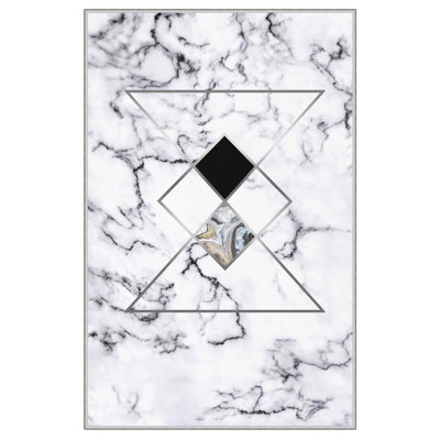 Premium Woven Area Rug, 100% Polyester, 4.6 x 7.2 ft | Antibacterial, Non-Slip PVC Dot Underside | 3D Digital Printing, Machine Washable, Pile Height: 0.3 in | Ideal for Living Room, Bedroom, and Dining Spaces