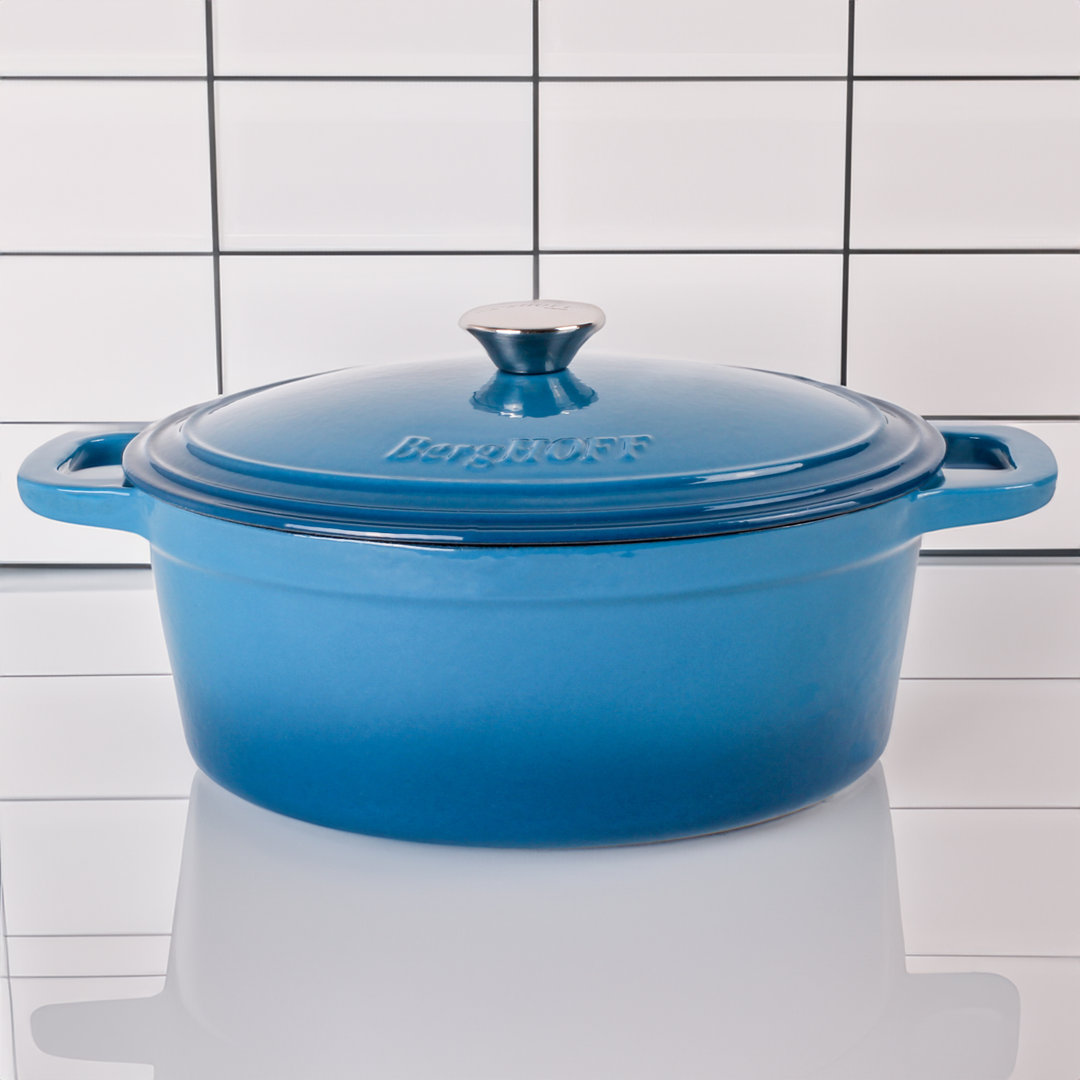 BergHOFF Neo 8 Qt. Cast Iron Oval Casserole with Lid BergHOFF 