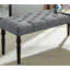 Banc de salle à manger capitonné en tissu Leviton-1166096572
