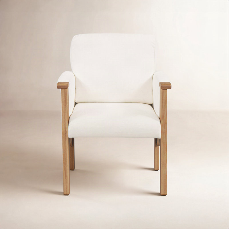 Bauer Dining Chair Cream, White
