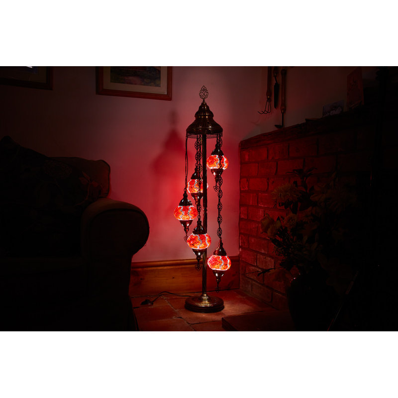 Pattonsburg 124cm Copper Lighting Floor Lamp Set
