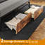 Upholstered Industrial Platform Bed With Charging Headboard & Storage Drawers-2096511289