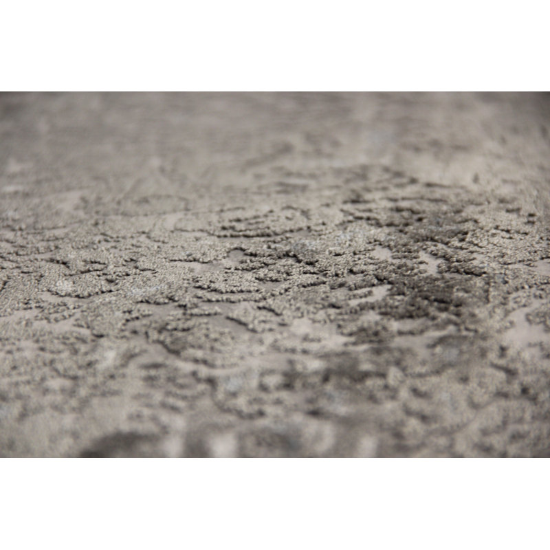 Machine Woven Grey Indoor Rug, Rectangle 100cm x 150cm
