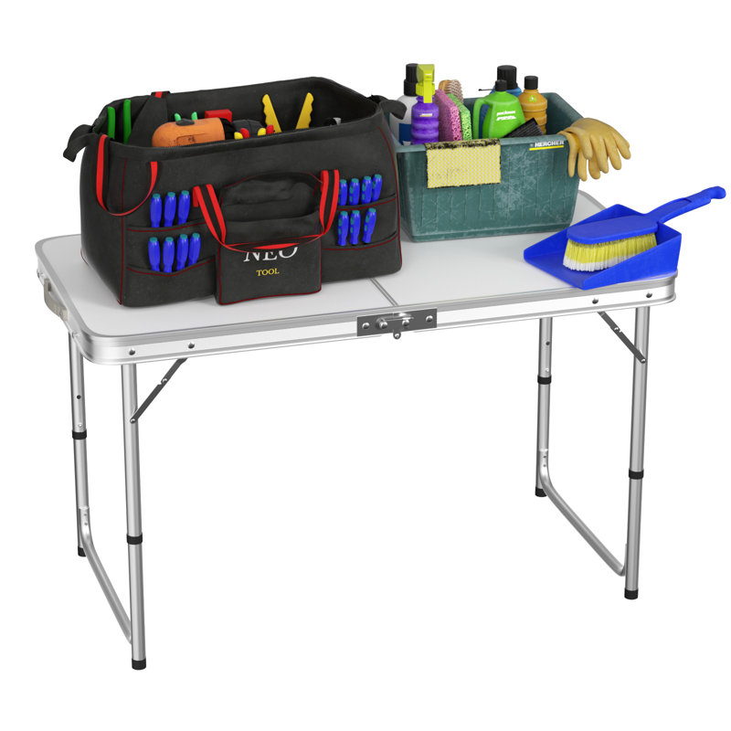 Azaleigh 120cm Rectangular Adjustable Folding Table