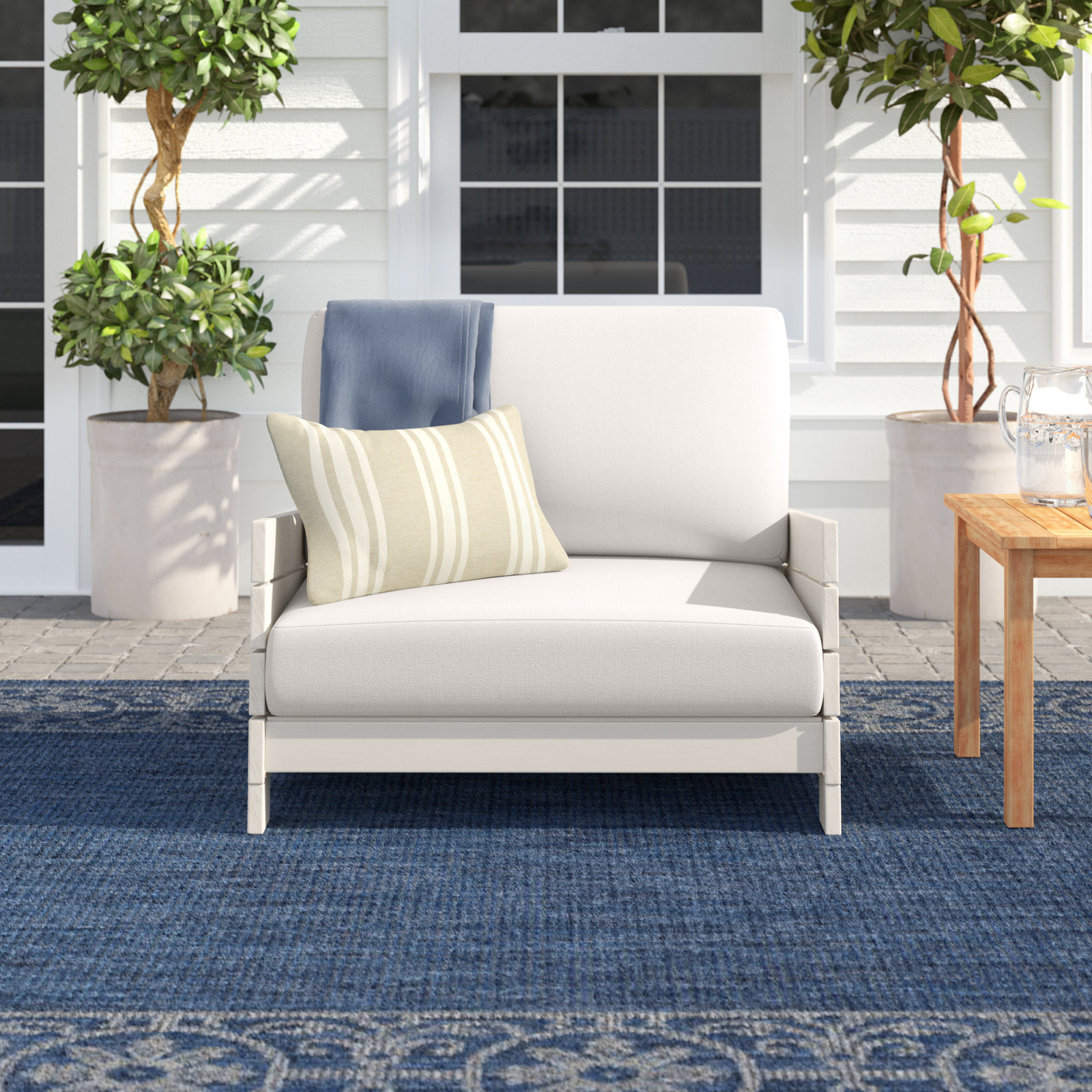 Maddison Eucalyptus Outdoor Lounge Chair