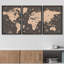 «World Map Sepia Global Country», ensemble de 3 reproductions sur toile-119399989-87392697-87392698