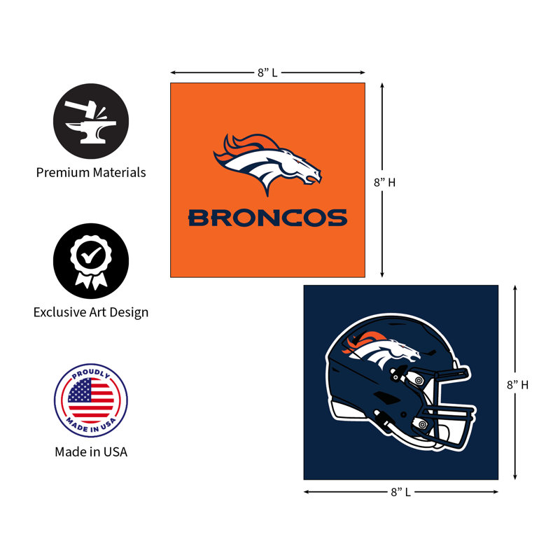" Denver Broncos " 2 - Pieces