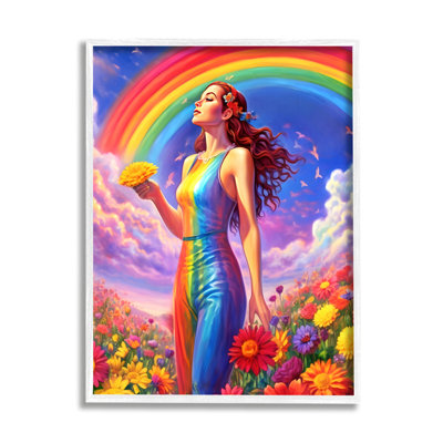 " Girl In Rainbow Meadow " by Spirit Of The Rainbow