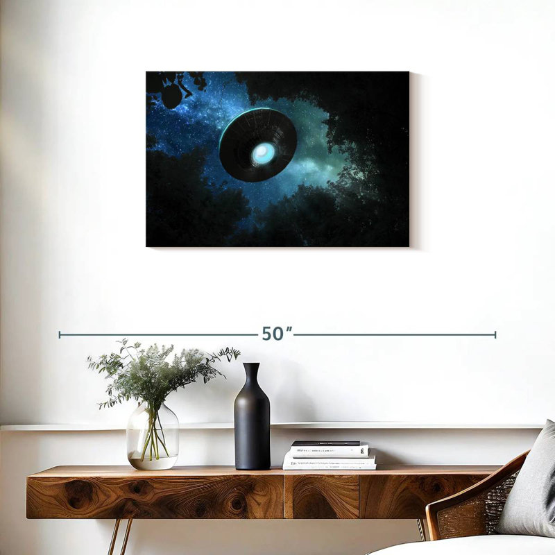 Kelan Flying Saucer, 20" H x 30" W