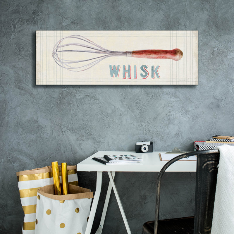 «Floursack Kitchen Sign 4 C» par Danhui Nai, art mural sur toile, H 12 po x l 36 po