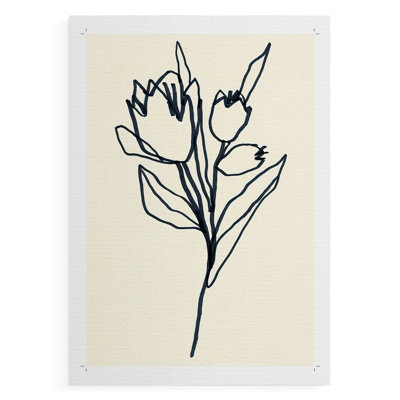 Floral Marker II -Canvas Print Only - NOT FRAMED