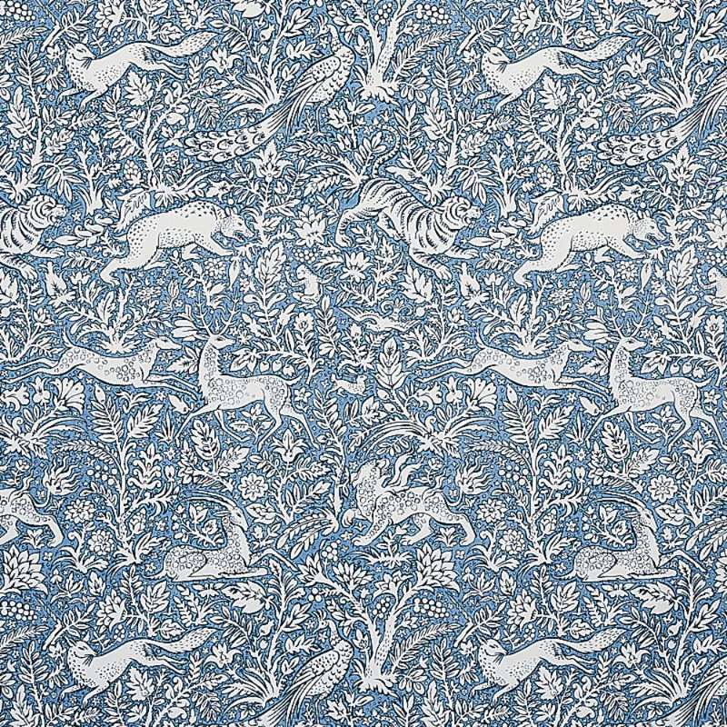 Khan's Park Fabric, Blue