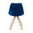 17.72'' H Velvet Upholstered Beech Side Chair-58375557