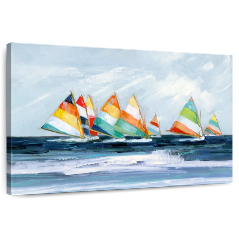 Couleurs de régate estivale, H 30 po x l 45 po