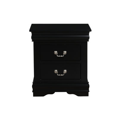 Louis Philippe III Platinum Finish Nightstand