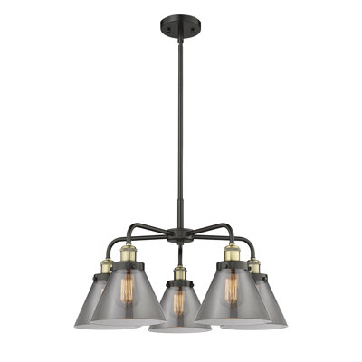 Lustre suspendu 5 lumières Cone