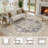     Adona Soft Washable Medallion Vintage Floral Area Rug for Living Room Bedroom Dining Room Lobby-490045977-501214362